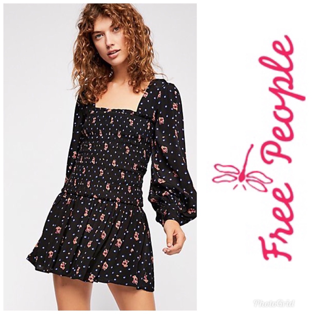 Free people two faces mini dress- NWT